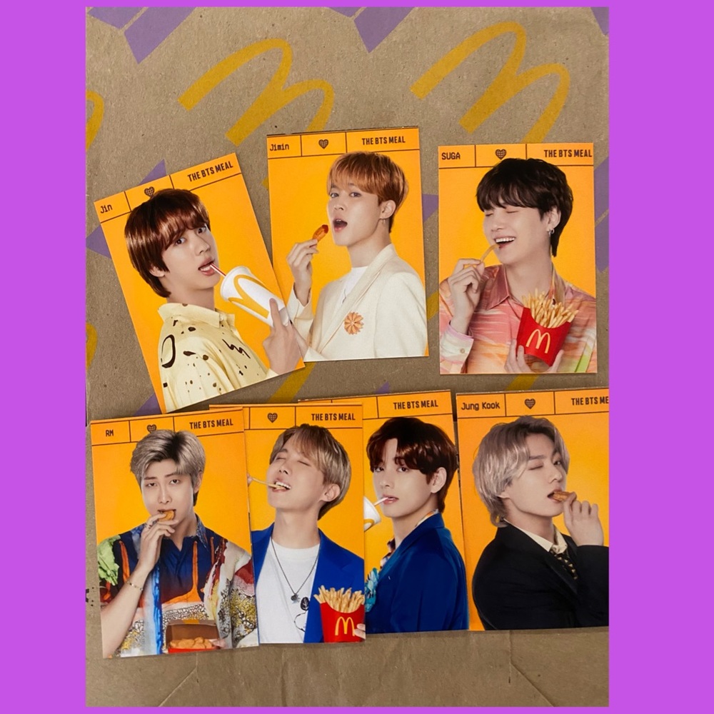 BTS MEAL COLLECTABLES